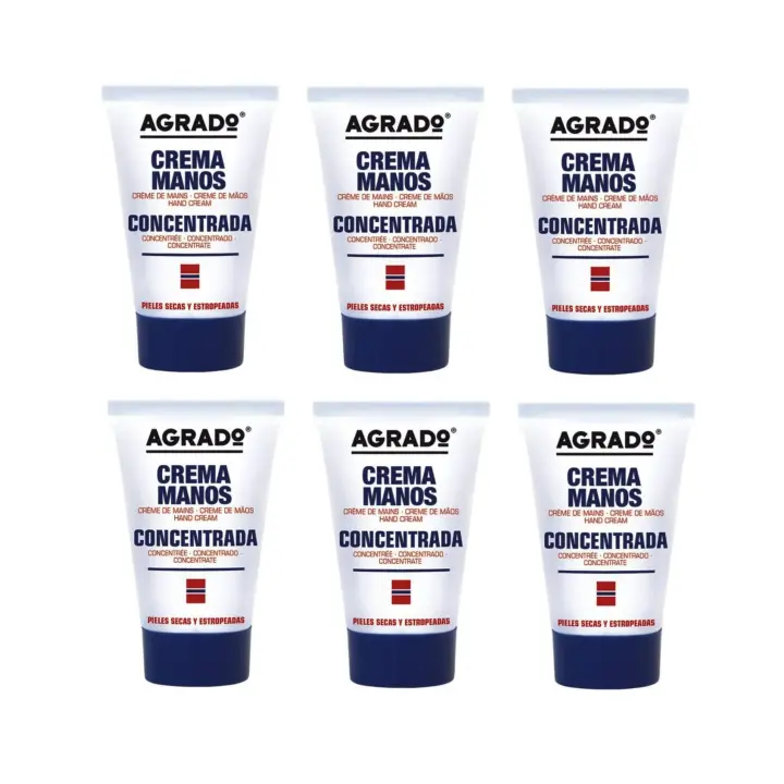 Agrado Crema de Manos Concentrada Pieles Secas y Estropeadas - 50ml . PACK DE 6 UNIDADES - 1