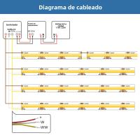 Tira De Luces LED COB CCT Alta Densidad 608 LEDs/m Flexible Dimmable Tape LED DC12V 24V Temperatura De Color 2700K a 6500K - details 10