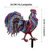 Estatua Realista De Pollo De Metal Para Jardín Decoración De Animales Estilo Rústico Para Patio Y Exterior - details 5