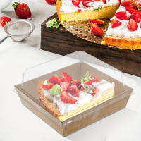 Cajas De Pastel De Papel Kraft Para Donuts Y Postres 50/15pcs Ecológicas Para Cumpleaños Y Bodas Empaque De Muffins Y Charcutería - details 6
