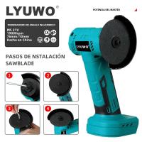 LYUWO 21V Mini Molinillo De Ángulo De Alta Potencia 3 Pulgadas Máquina De Pulido Y Corte Portátil Para DIY En El Hogar - details 2