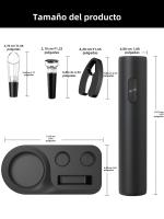 Abrepuertas Eléctrico Para Vino Y Cerveza Recargable Con Batería Y USB Aparato De Sacacorchos De Acero Inoxidable Accesorio De Cocina - details 10