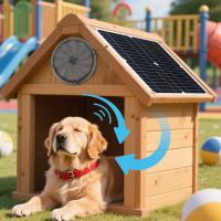 Kit De Ventilador Solar Para Jardín Estanco De 15-25W Bajo Ruido Extractor De Aire Reliabilidad Para Invernadero Granja Refugio De Animales - details 1