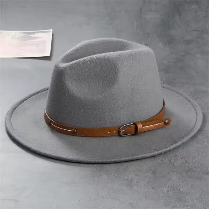 Sombrero De Vaquero Occidental Para Hombre Sombrero De Punto Multicolor Con Fletado De Cuero Ganchillo Protección Solar Adecuado Para Mujeres Casual - 1