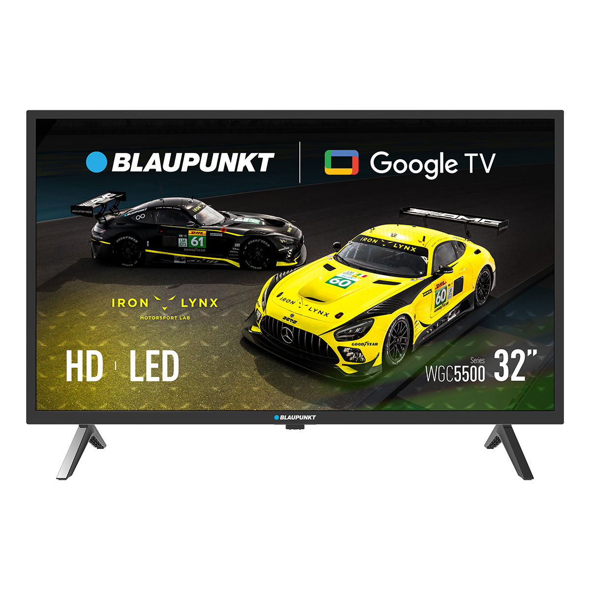 BLAUPUNKT Smart TV 32" HD Ready LED, Google TV con Wi-Fi y Bluetooth, Dolby Digital Plus, HDMI/USB, Control por voz con Asistente de Google, Negro 32WGC5500S