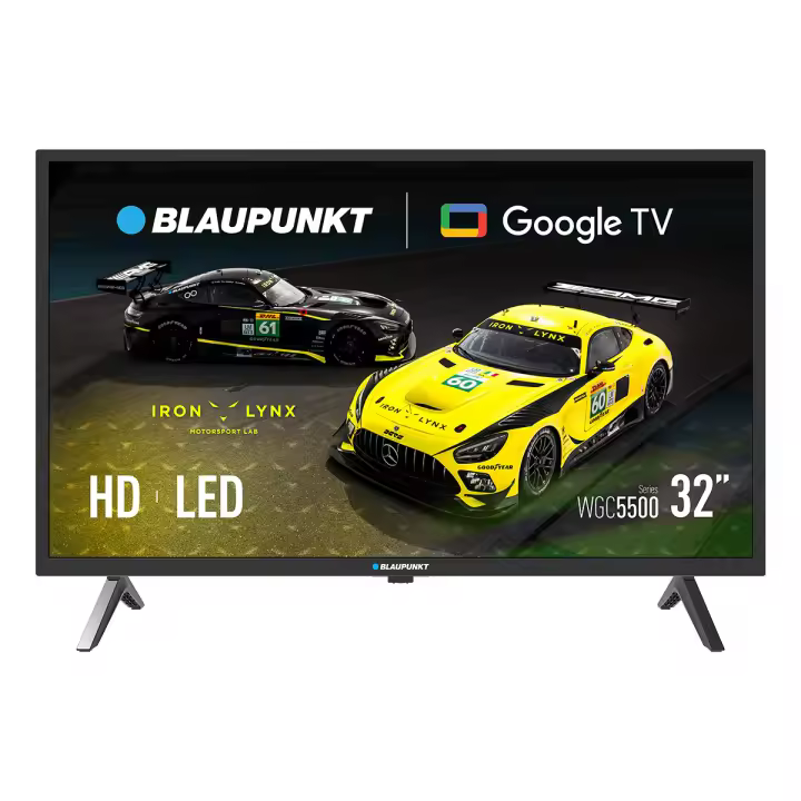 BLAUPUNKT Smart TV 32" HD Ready LED, Google TV con Wi-Fi y Bluetooth, Dolby Digital Plus, HDMI/USB, Control por voz con Asistente de Google, Negro 32WGC5500S - 1
