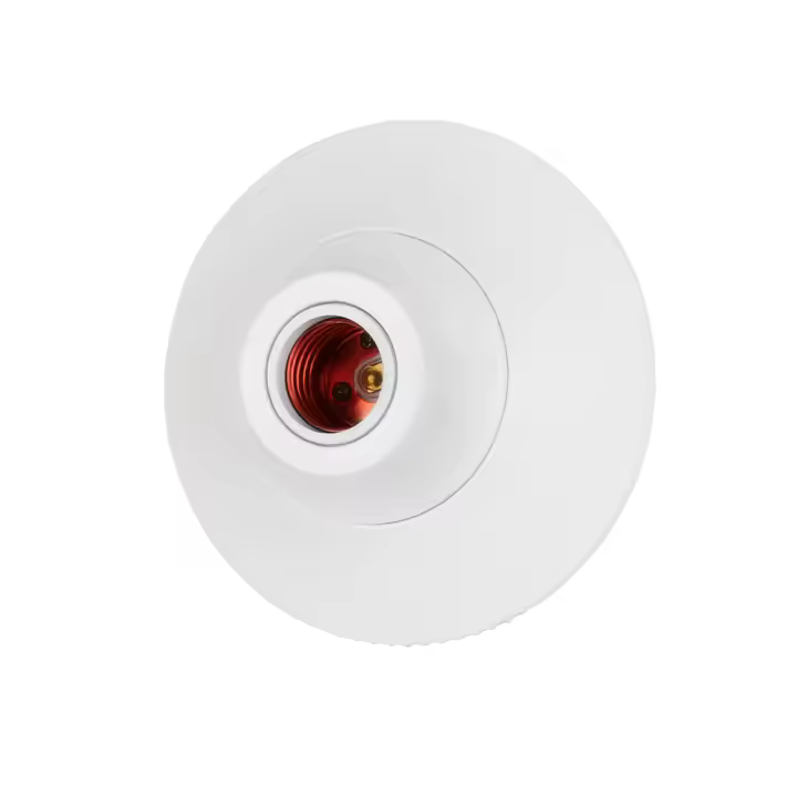 Soporte De Bombilla Colgante E26/E27 1/2pcs Base Redonda Texturizada Fija Para Voltaje 110-250 Uso Doméstico Y Comercial - 1