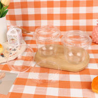 10Pcs Copas De Mousse Desechables De 10Oz Con Tapa Cajas De Plástico Transparentes Para Helado Postre Picnic Jalea Yogur - details 5