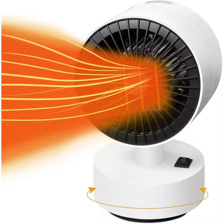 CA Mini VENTILADOR DE Cerámica Calentador eléctrico de 800 W 2 niveles de Potencia mini ventilador Eléctrico con Protección contra el Viento Caliente contra el sbrecalentamiento y el nuevo - 1