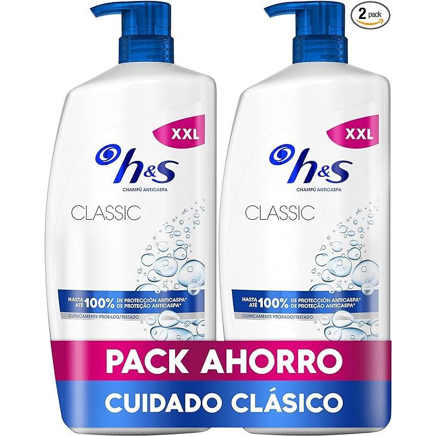 Classic Champú Anticaspa 2x1000ml -H&S Classic Champú y Acondicionador Anticaspa 2en1 2x1000ml