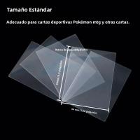 Funda De Tarjeta Premium Tamaño Estándar Clara Compatible Con MTG Para Dobles Fundas Ideal Para Juegos De Mesa Y Cartas - details 1