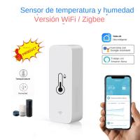 Sensor De Temperatura Y Humedad WiFi Zigbee Tuya Sensor De Humedad Interior Batería Poderada Monitoreo Por APP Compatible Con Alexa Y Google Home - details 0