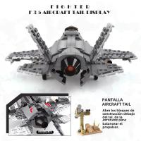 Bloques De Construcción De Avión Militar F35 Lightning II 646pcs Juguete Educativo Para Niños Mayores De 3 Años Regalo Ideal - details 3