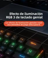 Teclado Mecánico De Juego USB MUCAI MK61 61 Teclas Cable Desmontable RGB Retroiluminado Intercambiable Rojo Axis Hot Swap - details 4