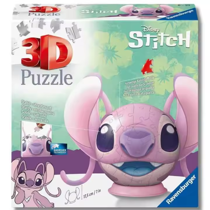 Puzzle 3D Stitch Angel con Orejas (Ravensburger 11639) RAVENSBURGER - 1
