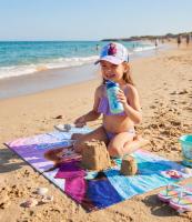 Pack Playa Niño 3 en 1 Toalla Microfibra 140x70 Secado Rápido + Gorra Ajustable + Botella 410ml Set Verano Infantil Piscina Playa Regalo Niños Pokémon Minecraft Stitch Frozen Bluey Dragon Ball Sonic - details 7