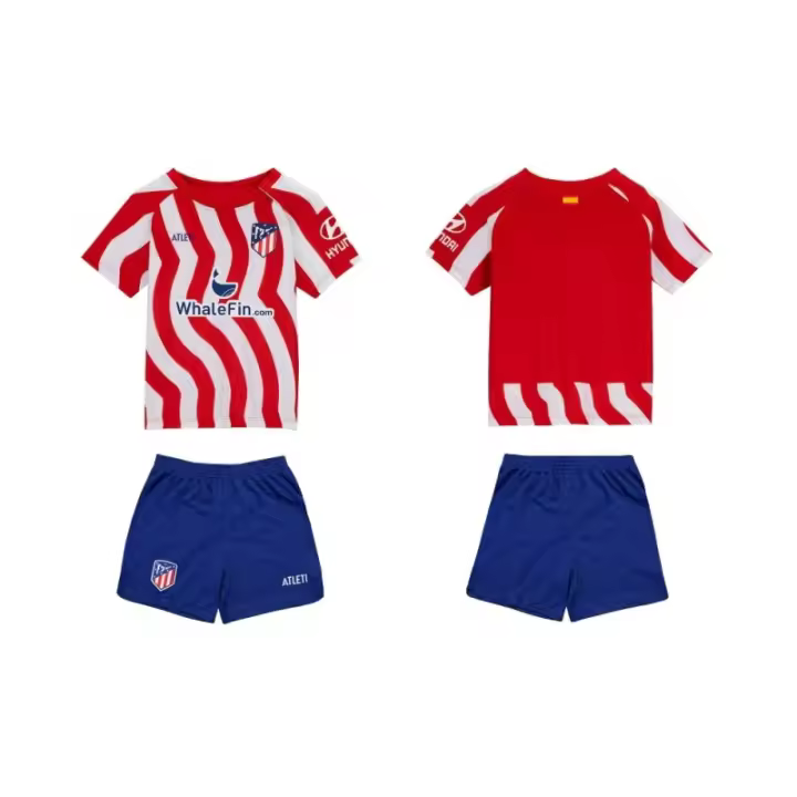 Equipación Atlético de Madrid camiseta y pantalón para bebés producto oficial ultima talla 12 meses BBATM - 1