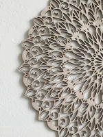 Arte De Mandala De Madera Para Colgar En La Pared Decoración Bohemia Para El Hogar Para Dormitorio Sala De Estar Estudio - details 2