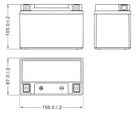 Bateria de litio Skyrich HJTX9-FP equivale YTX9-BS (Con indicador de carga) - details 1