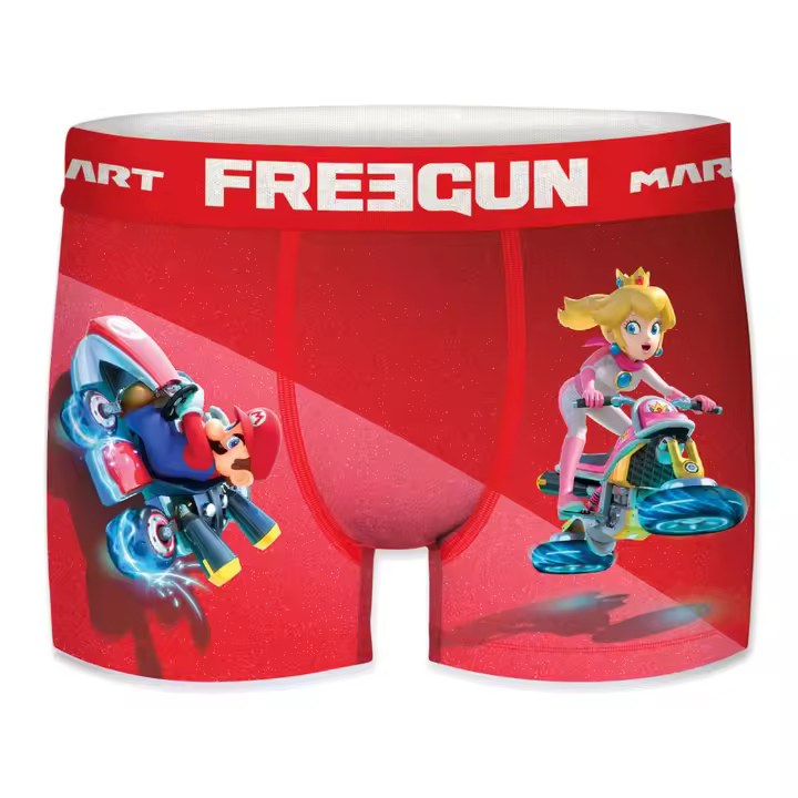 Freegun - Calzoncillo Bóxer MICROFIBRA MULTI-COLOR Hombre Mario Kart - 1