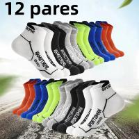 Calcetines Deportivos Para Hombre 10/12 Pares Algodón Poliéster Elastano Anti Olor Absorción De Sudor Malla Transpirable Para Verano Correr Casual - details 11