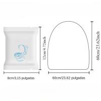 Cubierta De Asiento De Inodoro Desechable Individualmente Empaquetada Para Viajes Y Hoteles Protección Portátil De Papel No Tejido Color Blanco - details 0