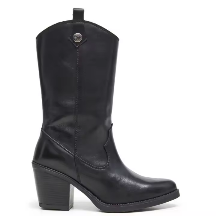 Lois 74396 Botas altas para mujer negras en piel 74396-026 - 1