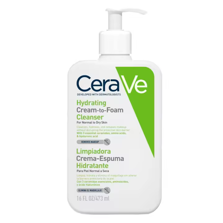 Cerave Limpiador Crema Hidratante Espumosa 473 ml - 1