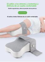 Almohada De Memoria Ortopédica De Algodón Suave Para Maternidad Con Correa Ajustable Soporte De Rodilla Y Pierna Para Dormir De Lado - details 0