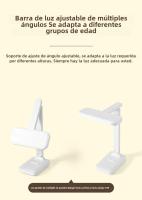 Lámpara De Escritorio LED Táctil Recargable USB Con 3 Niveles De Iluminación Protección Ocular Plegable Para Dormitorio Luz Nocturna De Mesa - details 6