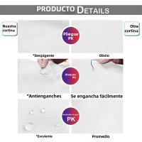 Cortina De Blackout Extra Grande Impermeable Y Térmica Para Sliding Divisoria De Puerta Para Dormitorio Y Sala De Estar Con Capa De Negro - details 17