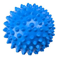 OZIO FITNESS Pelota Pinchos Corto Duro Masaje Muscular 9 cm Diámetro Azul - details 0