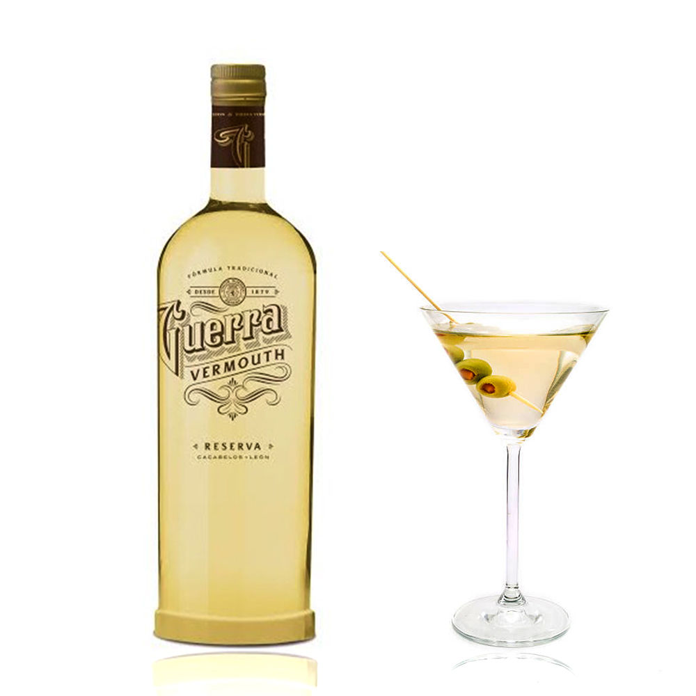 Vermouth Guerra Blanco Reserva. 1 litro. Pack 3 botellas