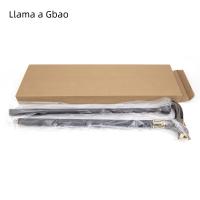 Bastón Decorativo De Cabeza De Lobo Dorado Y Negro Elegante Y Moda Para Caballeros Cosplay 93cm Con Punta De Goma Y Mango De Aleación De Aluminio - details 10