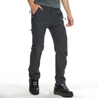 Pantalones Térmicos De Fleece Para Hombres 2024 Impermeables Resistentes Al Viento Para Trabajar Al Aire Libre Caminatas Y Camping En Invierno - details 4