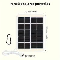 Panel Solar Portátil Flexível Pequeño Y Impermeable 5V USB Para Cargador De Batería Móvil Paneles Solares Plegables - details 13