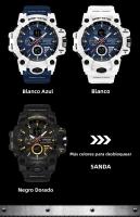 Reloj Militar Para Hombre SANDA Resistente Al Agua 50M Reloj De Pulsera Digital Con Luz LED Y Alarmas Deportivo Resistente Al Shock - details 15