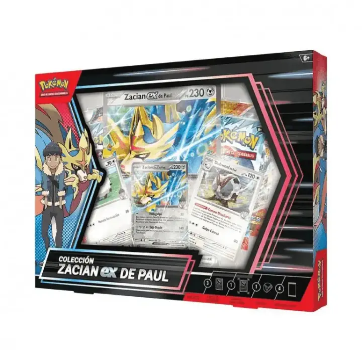 Pokemon TCG Escarlata y Purpura Zacian Ex de Paul - Nuevo precintado - 1