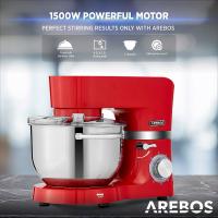 AREBOS Procesador Alimentos 1500 W con 2 x 6L Tazón de Mezcla Acero Inoxidable - details 16