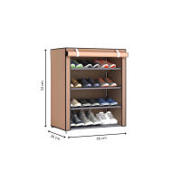 LUTODY - Zapatero, Organizador de Zapatos, Multinivel, Armario de zapatos, Textil de tela, Tubo de metal plegable, Zapatero Vertical, Compacto, Portátil para Entrada, Recibidor, Sala de Estar, Ligero, Resistente, Ahorra espacio - details 9