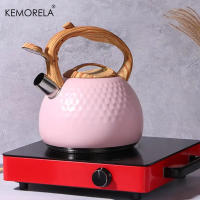 KEMORELA Kettle De Acero Inoxidable 3L Con Manija De Madera Resistente Al Calor Con Sonido De Golpe Calefacción Para Cocina Inducción Y Gas - details 1