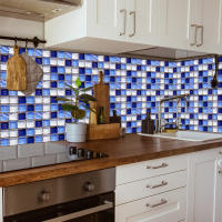 Papel Tapiz De Mosaico Impermeable Autoadhesivo 3D Para Cocina Baño Decoración Del Hogar Adhesivo De Pared PVC Clásico - details 11