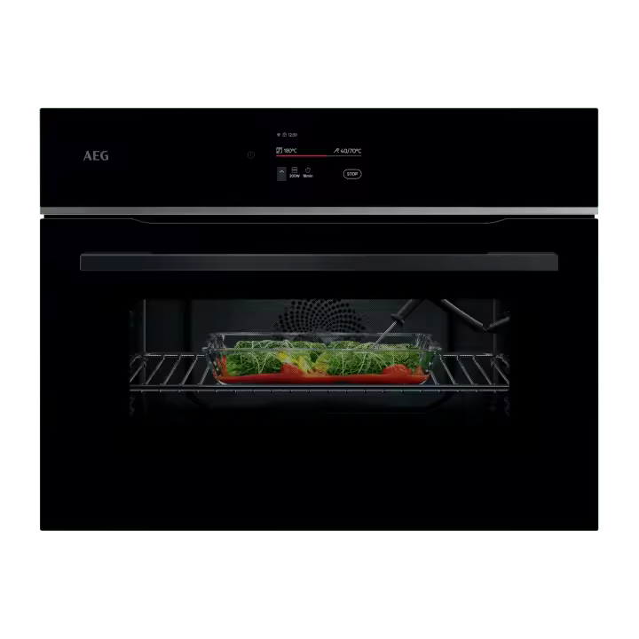 AEG - Horno compacto 8000 MealAssist con Display CookSmart Touch 4,3 '', con WiFi - TK8NK721B - 1