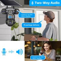 FGNS Cámara Solar de 12 MP, 3 Lentes, 3 Pantallas, Cámara Solar 4G SIM para exteriores, cámara web PIR, IP66, detección humana, vídeo de seguridad CCTV, batería, cámara IP PTZ - details 11