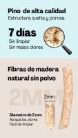 Cature Purcats, Arena para Gatos de Madera Natural Aglomerante, Pellets Inteligentes, 2,4 kg,6L - details 1