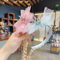 Diadema De Encaje Creativa Para Niñas Diadema De Princesa De Nieve Con Borla Adorno De Cabello Estilo Cosplay Accesorio Para Mujer - details 10