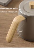 Hervidor Eléctrico 800ml Con Cuello De Ganso Y Control De Temperatura Para Café Manual 1000W Calentamiento Rápido 110V/220V Teapot Inteligente - details 9