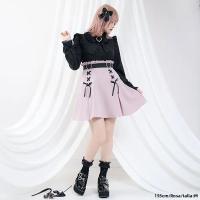 Falda A-Line Lolita Japonesa Talla Grande Cintura Alta Flared Midi Versátil Estilo Niña Suave Para Uso Diario Primavera/Verano Polyester - details 6