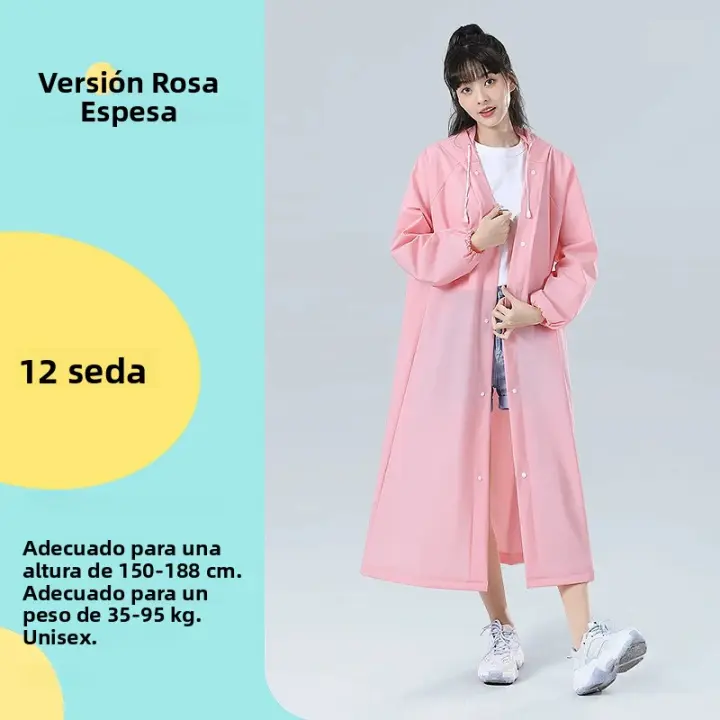 Chaqueta Impermeable Para Hombres Y Mujeres Capa De Lluvia Con Gorro Para Turismo Al Aire Libre Senderismo Adulto - 1
