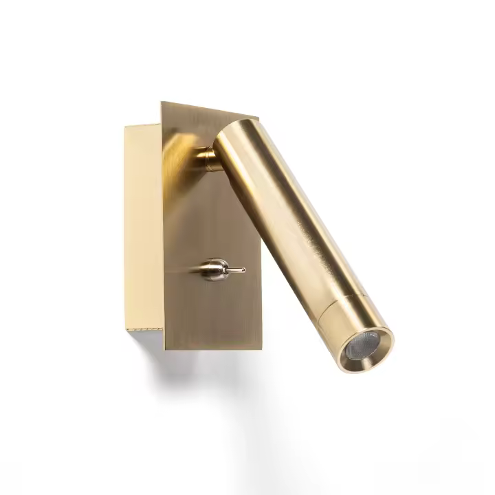 Ledkia Lámpara de Pared LED 2.5W Cuadrada Aluminio con Puerto USB Gazny Bronce - 1